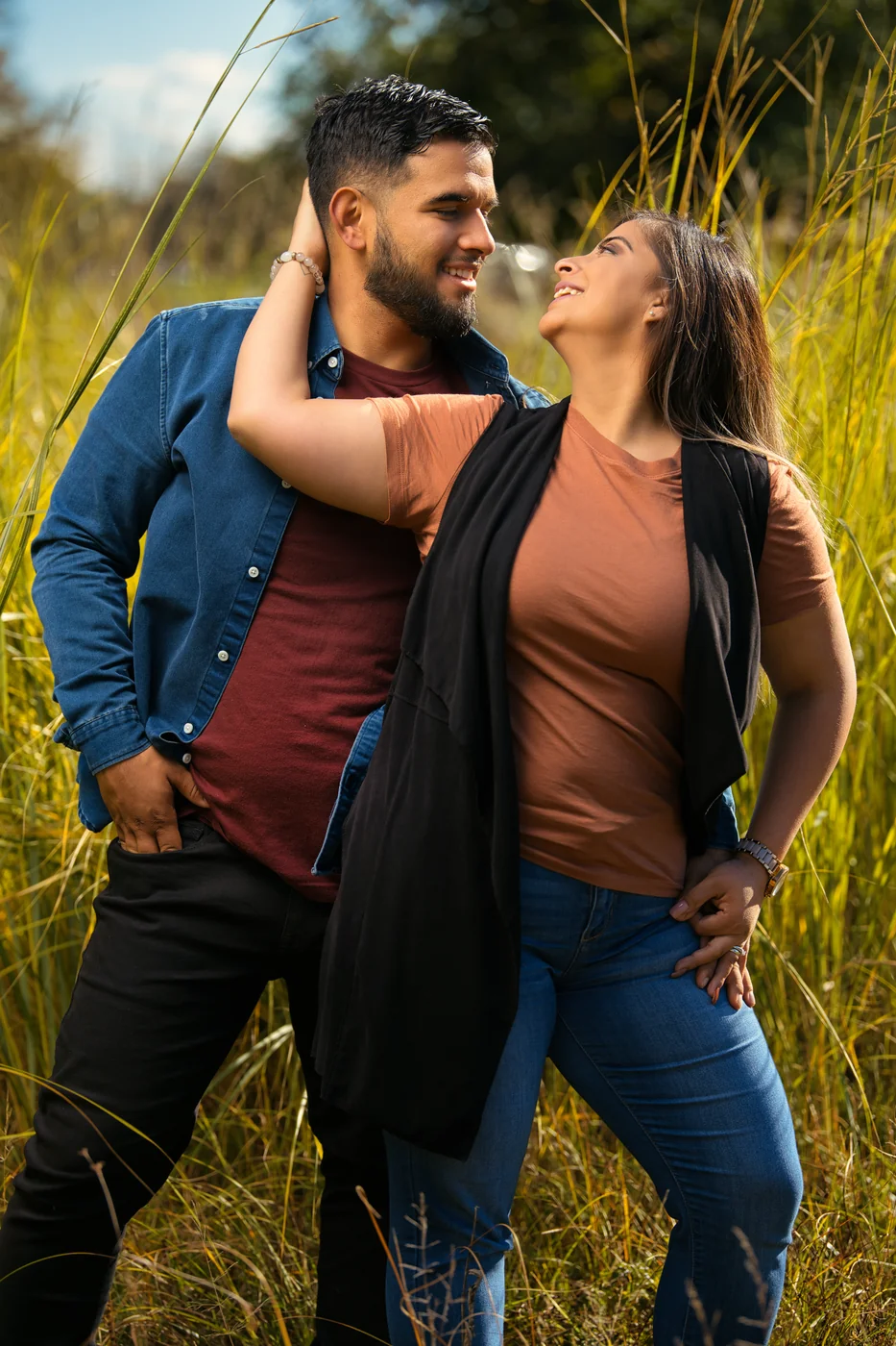 The Garcia family session by the water