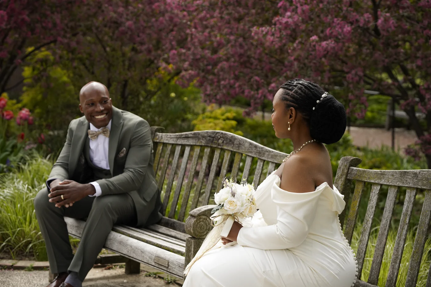 Jasmine and Thomas at the Chicago Botanic Garden