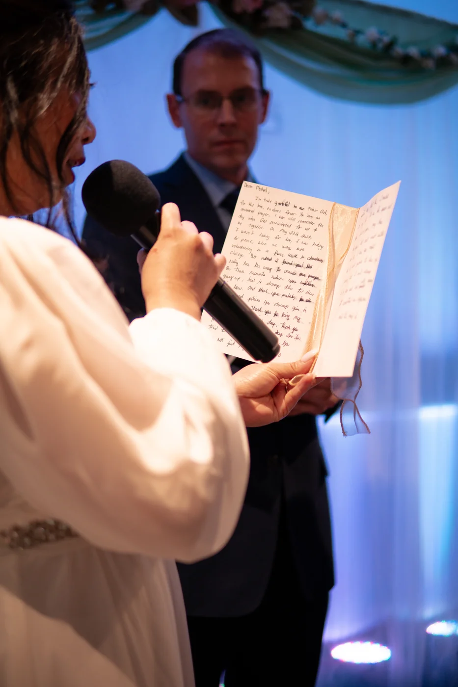 The ceremony at The Lakeview Center, Wilmette