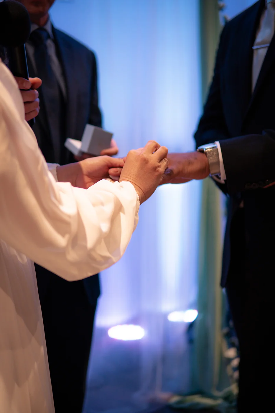 The ceremony at The Lakeview Center, Wilmette